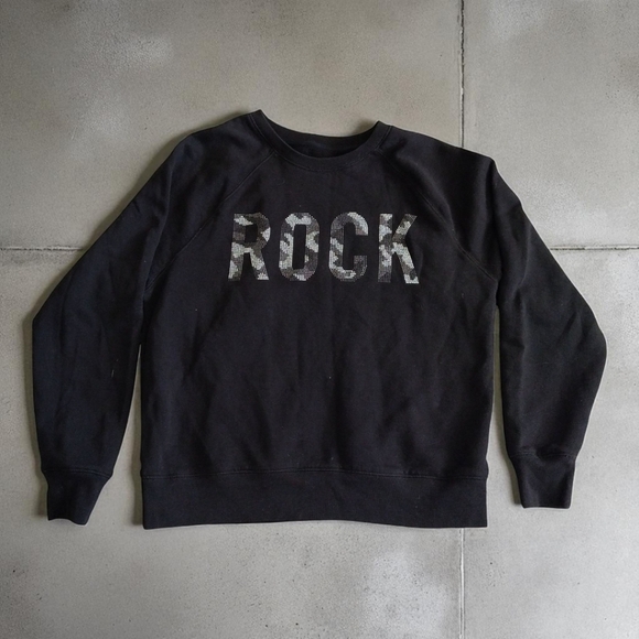 Zadig & Voltaire Other - Zadig & Voltaire Black Crewneck Sweater Rock Graphic